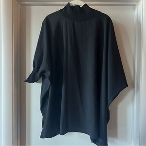 Aritzia Babaton Turtle Neck Short Sleeve Flowy Top